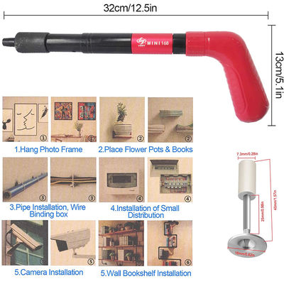 Outil de fixation de plafond silencieux de 330 mm 13 &quot;de longueur avec mini-poing et pistolet à clous en béton