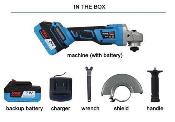 Source d'alimentation Batterie broyeur d'angle 18V / 21V Machine de coupe électrique sans brosses sans fil