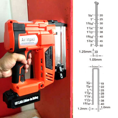Grade industriel 18V 18 Ga Batterie à base de Li Pièces de bois sans fil Forte et puissante