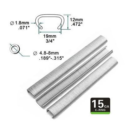 1.74kg Pneumatique SC7C 15GA 3/4' 'C-Ring Plier pour et le support personnalisé OEM