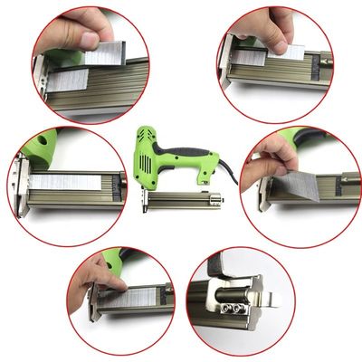 2000W Outils électriques d'alimentation électrique Stapler pistolet électrique Staple 10-30mm 1,6kg 2 en 1 cadre Tacker