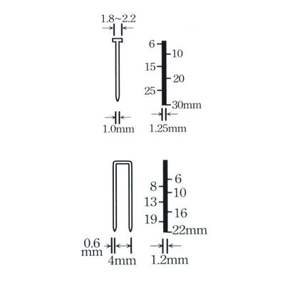 2000W Outils électriques d'alimentation électrique Stapler pistolet électrique Staple 10-30mm 1,6kg 2 en 1 cadre Tacker