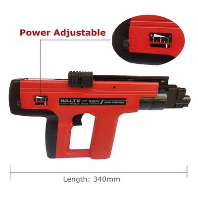 Expérience de fixation en béton lisse et précise avec un pistolet à clous à tir manuel de 340 mm