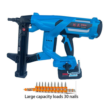 Pistolet à clous sans fil à poudre de qualité industrielle avec batterie au lithium de 30 capacités