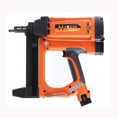 Pistolet à clous à gaz GSR40 avec une capacité élevée et une batterie rechargeable de 7,2 V / 2 Ah