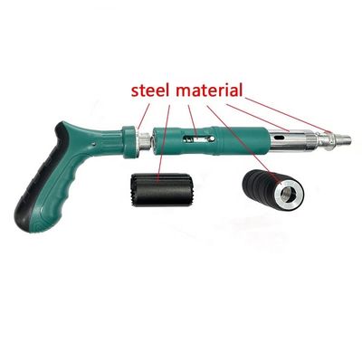 Un mini pistolet à clous bleu avec 5 engrenages, réglable pour l'industrie, 50% de réduction
