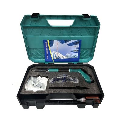 Un mini pistolet à clous bleu avec 5 engrenages, réglable pour l'industrie, 50% de réduction