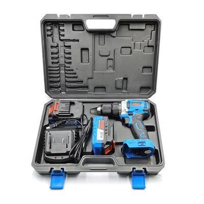 Forage électrique sans fil haute puissance 21V avec batterie au lithium de 4,0 Ah et moteur sans balai