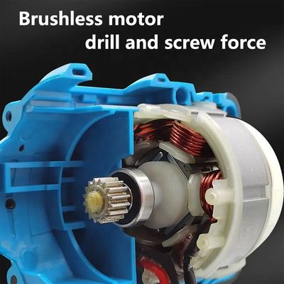 Forage électrique sans fil haute puissance 21V avec batterie au lithium de 4,0 Ah et moteur sans balai