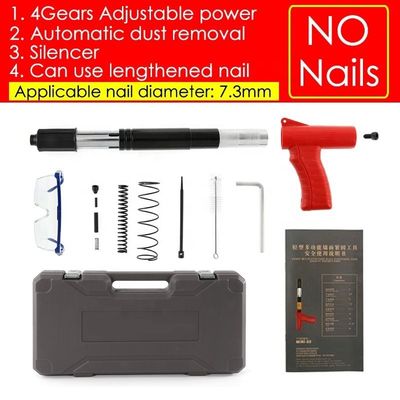 Outil de fixation à la main portable bleu Mini Power Nail Gun avec force réglable