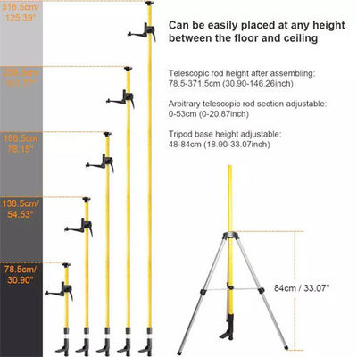 Précision ±1 mm/5m 3M Stripe élevé pour le niveau laser rotatif