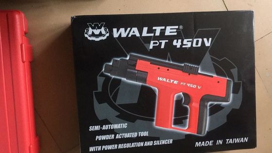PT-450V pistolet à ongles actionné à la poudre avec 355 mm de longueur et pour une longueur maximale de l'ongle 3 1/2 pouces