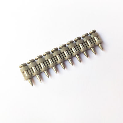 Pins à entraînement au gaz collés bande pour les clous de béton non facilement pliables et cassants