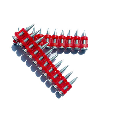 Pins à entraînement à gaz à tête plate pour les clous en bandes de plastique collés pour la galvanisation mécanique