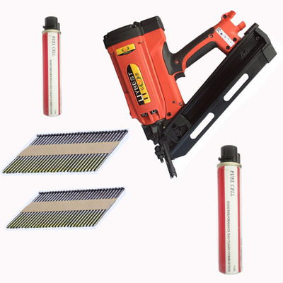 378 * 374 * 110mm 30-34 degrés sans fil de gaz cadrage kit de clous pour une longueur maximale de clous 3 1/2 pouces