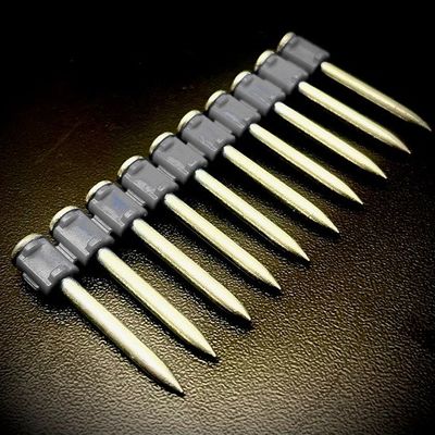 DX460 Fluted Shank Magazine Collated Strip Drive Pin de clous pour l'industrie de la construction