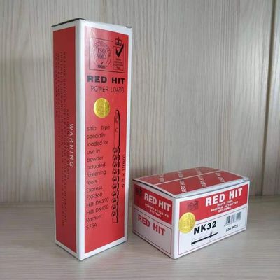 Concrete Nail RED HIT 6.8*11 Charges de puissance et broches d'entraînement NK32 à tête plate
