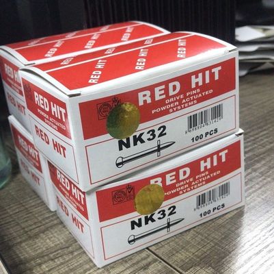 Concrete Nail RED HIT 6.8*11 Charges de puissance et broches d'entraînement NK32 à tête plate