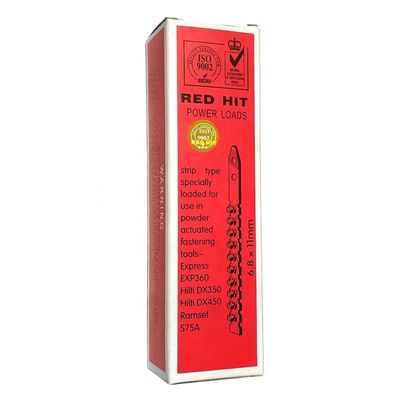S1 JL RED HIT Charges de puissance.27 CAL 6.8 * 11 Cartouches avec et en acier au carbone