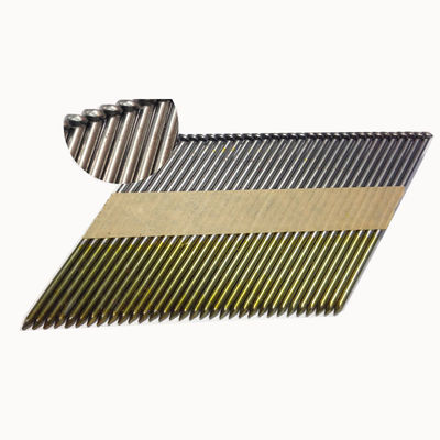 2.87-3.3mm Diamètre de la tête 21 bandes angulaires ongles en plastique collés ongles avec GB Standard