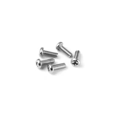 Finition en acier inoxydable ISO Standard Zinc de haute quantité 304 Croix tête ronde Pan machine de coupe de vis