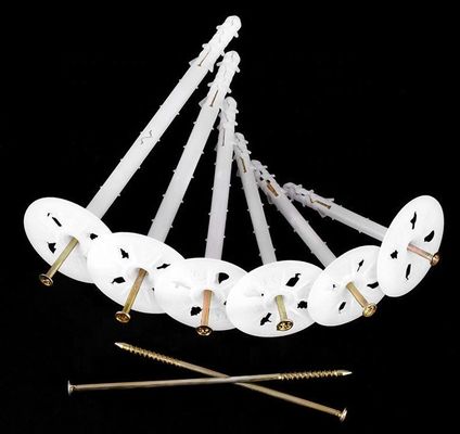 8 mm de diamètre de la tige en plastique Nylon Wall Plug Anchor Drywall Dowel Board Fasteners isolants