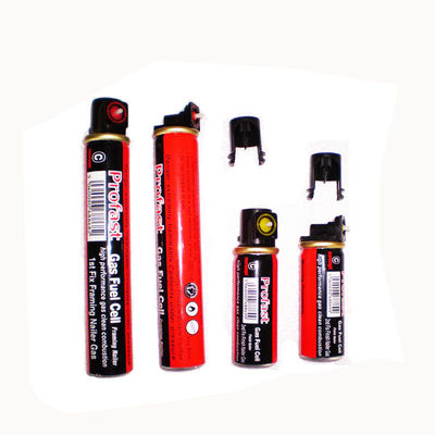 Capacité nominale 40 g/80 ml Cellule à combustible au gaz pour le cadrage du pistolet à clous Longueur/diamètre 31,5/165 mm