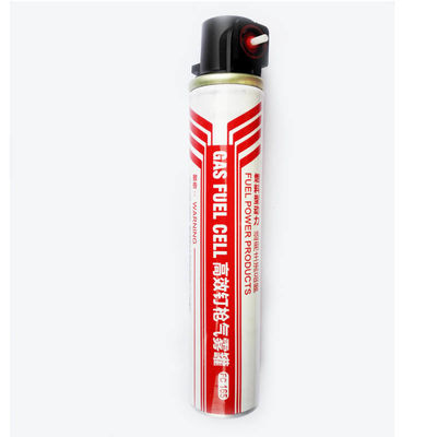 Capacité nominale 40 g/80 ml Cellule à combustible au gaz pour le cadrage du pistolet à clous Longueur/diamètre 31,5/165 mm
