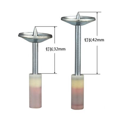 100 PCS 27mm Fer rond des clous en acier pour le mini pistolet à clous 7.3mm Fixé Artéfact de plafond de la hache