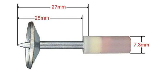Diapositives de lavage des métaux. 15.6 mm fixations de plafond intégrées pour le béton et les clous de canon