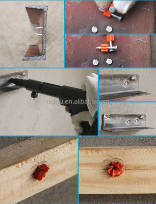 NS301 Pistolet à clous à fermeture à canon à action de poudre avec boîtier pour une installation rapide et facile