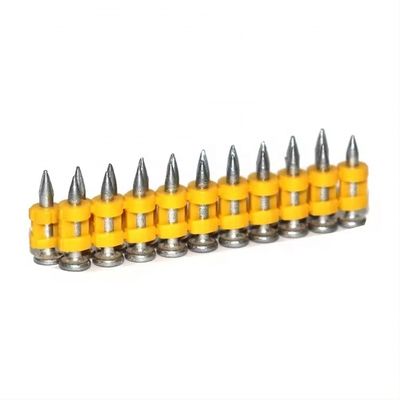 Pistolet à ongles à actionnement au gaz en plastique collé 3.0 * 22 mm Ongles en béton avec couleur personnalisée