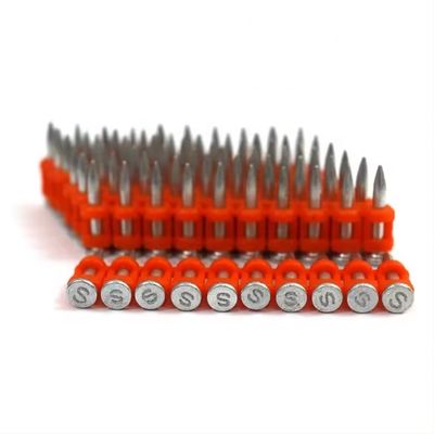 Pistolet à ongles à actionnement au gaz en plastique collé 3.0 * 22 mm Ongles en béton avec couleur personnalisée