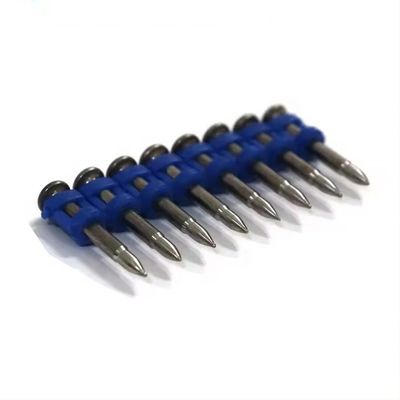 Pistolet à ongles à actionnement au gaz en plastique collé 3.0 * 22 mm Ongles en béton avec couleur personnalisée