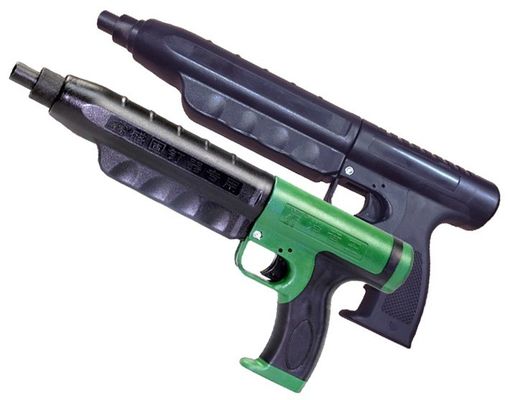 Pistolet de tir à éjection automatique en métal Pistolet de fixation de clous en vert et noir