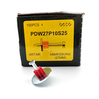 Pins de PDW à tête plate pour 301/301T pistolet à ongles de tir 25 mm en acier lave-ongles inclus
