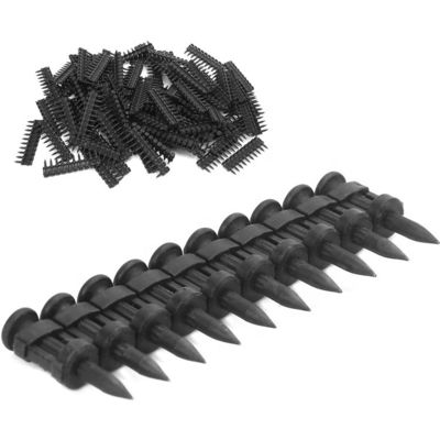 Finition noire en acier au carbone standard ISO épingles d'entraînement à gaz plates pour la construction de bâtiments charnière lisse de type 6.3MM