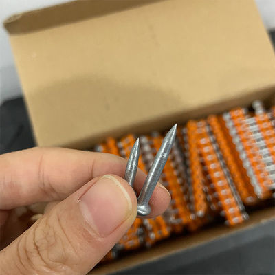 6.3mm Diamètre de la tête 19mm 22mm clous de béton collés pour le bâtiment et la construction