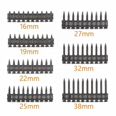 3.0mm Diamètre de la charnière Ruban noir Des clous en béton à gaz pour la construction 16-38mm Longueur
