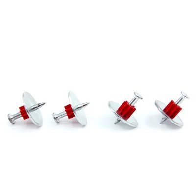 7.6mm Diamètre de la tête 25mm Laveuse en acier Des clous en acier à grande vitesse pour les broches de béton PDW