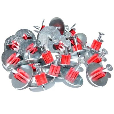 7.6mm Diamètre de la tête 25mm Laveuse en acier Des clous en acier à grande vitesse pour les broches de béton PDW