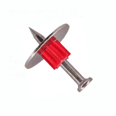 Matériau de construction de bâtiment fixation de broches PDW à grande vitesse clous en acier en béton avec laveuse en acier de 25 mm Norme ISO
