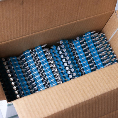 15-40 mm coulés à gaz à entraînement épingles bande plastique clou en béton durable