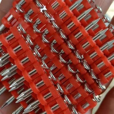 6.3 mm Tête plate, gaz, clous en béton, attaches en bande plastique pour matériaux de construction