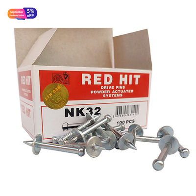 Acier standard ISO Red Hit NK32 Pin d'entraînement avec clous de tir de machine à laver en métal