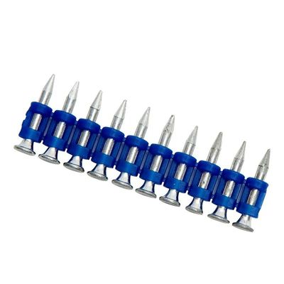 6.3mm Tête plate Large quantité de béton ongles en acier à gaz fixations 19mm ongles à pointe de coupe
