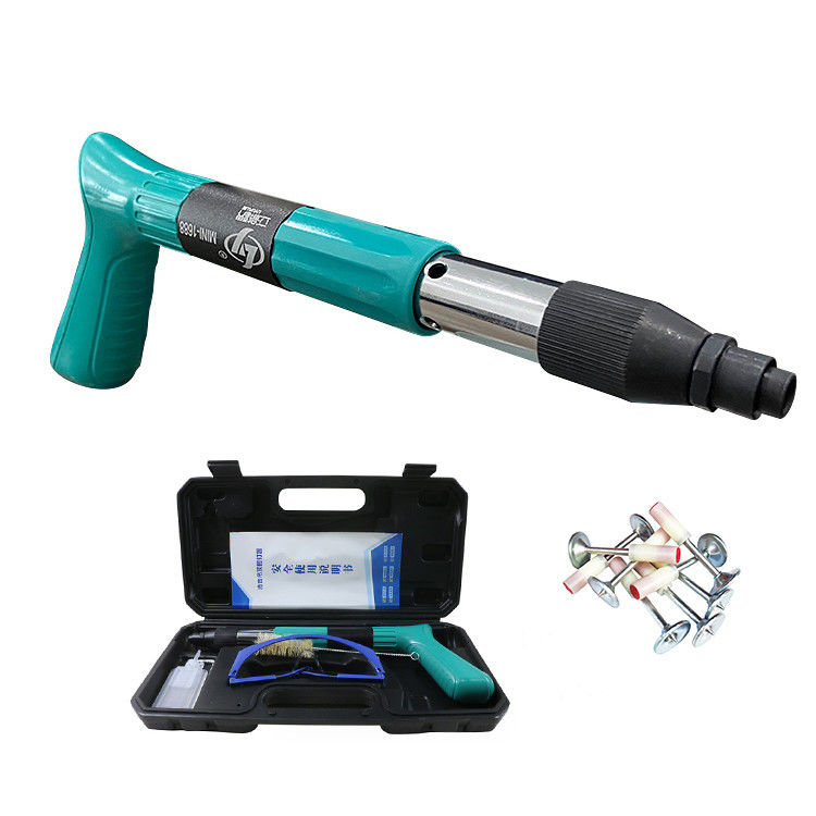 Pistolet à clous à main sans fil à pression en acier portable bleu pour plafond