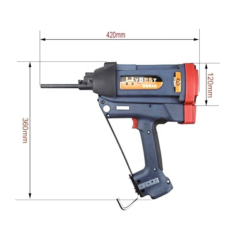 5/8 pouces Min Longueur de l'ongle Pneumatique gaz isolant pistolet d'ongle pour la décoration personnalisée