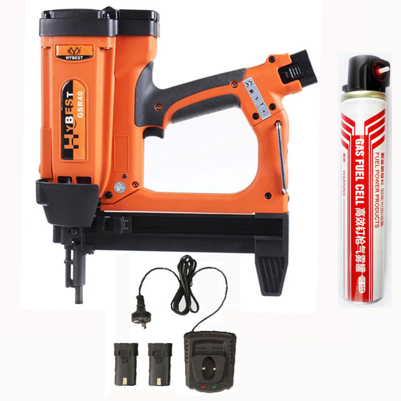 455*388*110mm Dimension électrique sans fil Gas Nailer pour le béton Min longueur de clous 5/8in