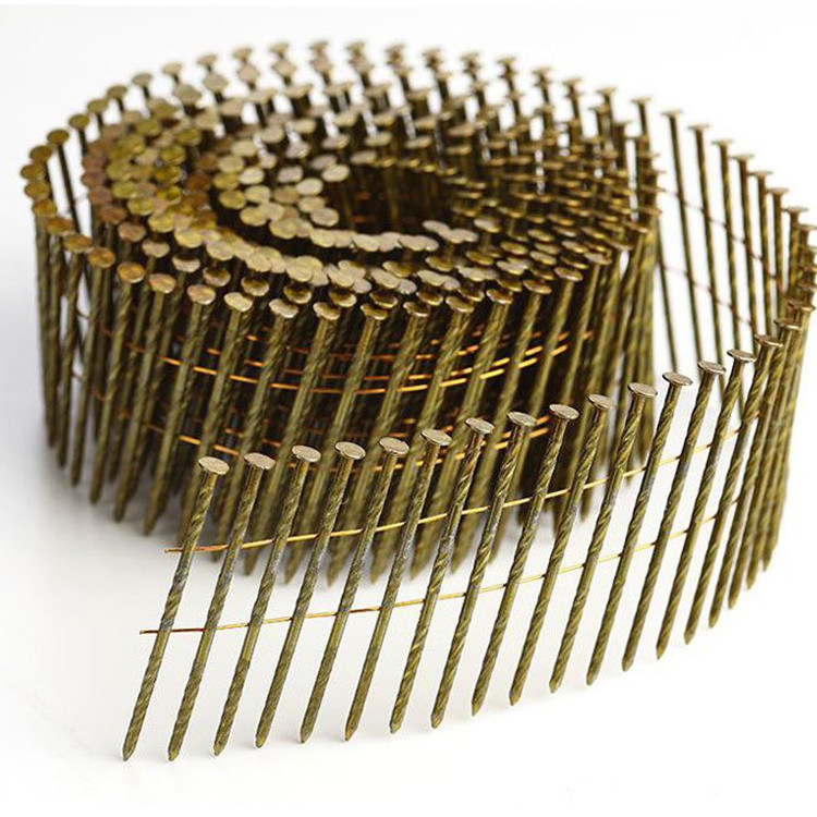15° Collation angle fileté clous de bobine pour 5-7 mm de diamètre de la tête et la performance